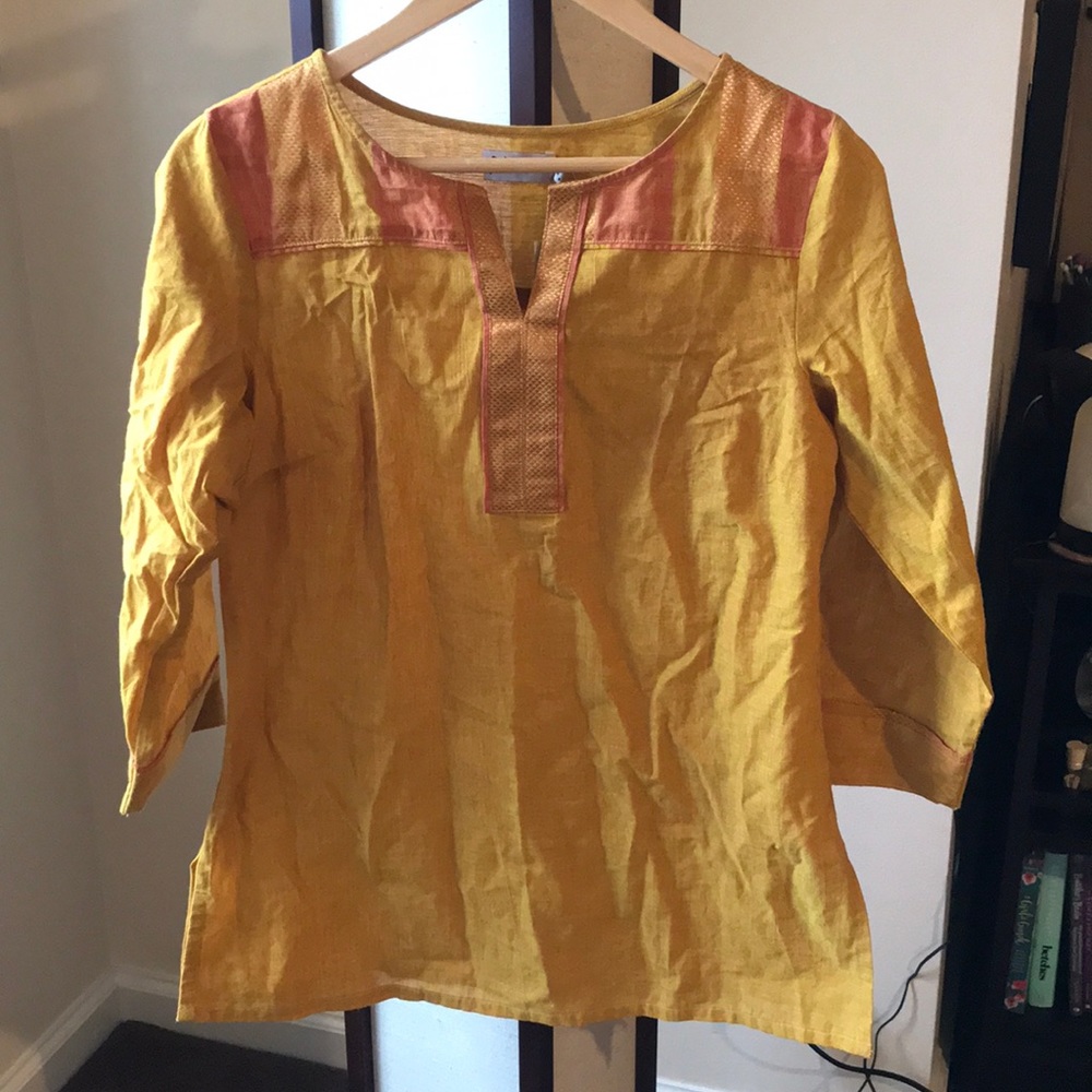 mustard yellow indian tunic
